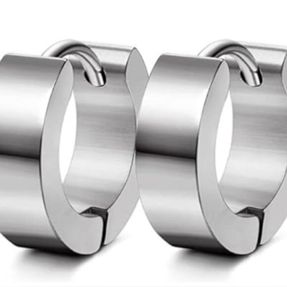 Huggie Hinged hoop earrings - Picture 1 of 1